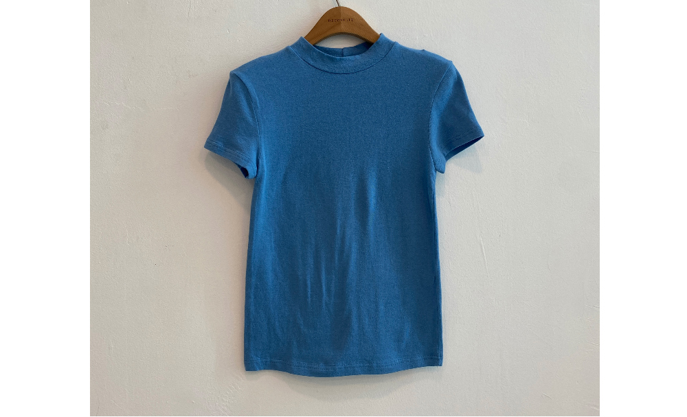 반팔 티셔츠 네이비블루 색상 이미지-S2L35