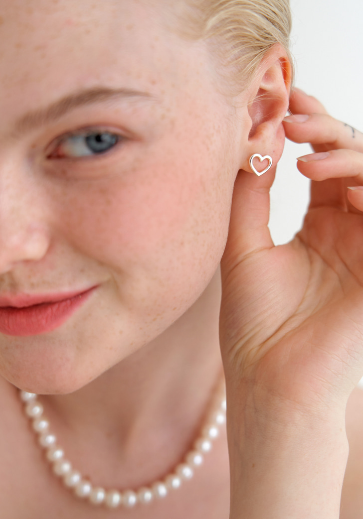 [서현진, AOA 혜정 착용] (Silver 925) small with love earring
