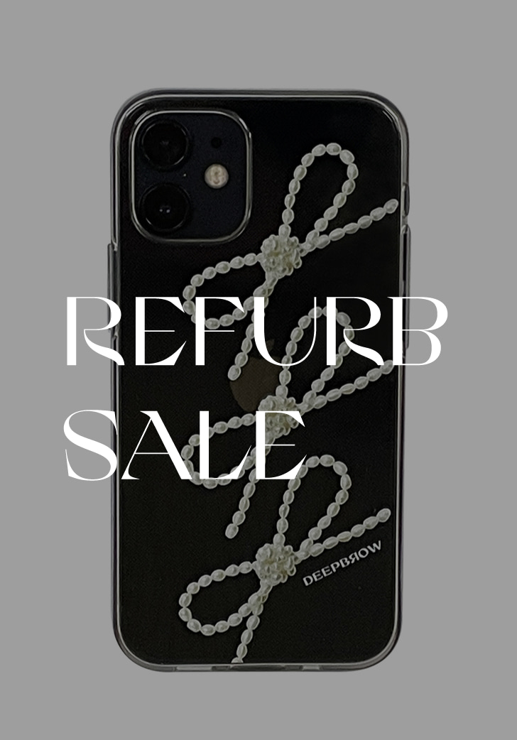 [리퍼브 세일] Pearl Ribbon iPhone Case