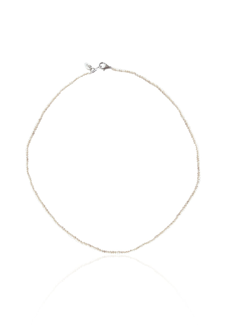 [EXCLUSIVE] white tiny water pearl necklace (Silver 925)