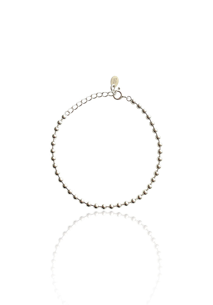 [EXCLUSIVE] white ball chain bracelet (Silver 925)