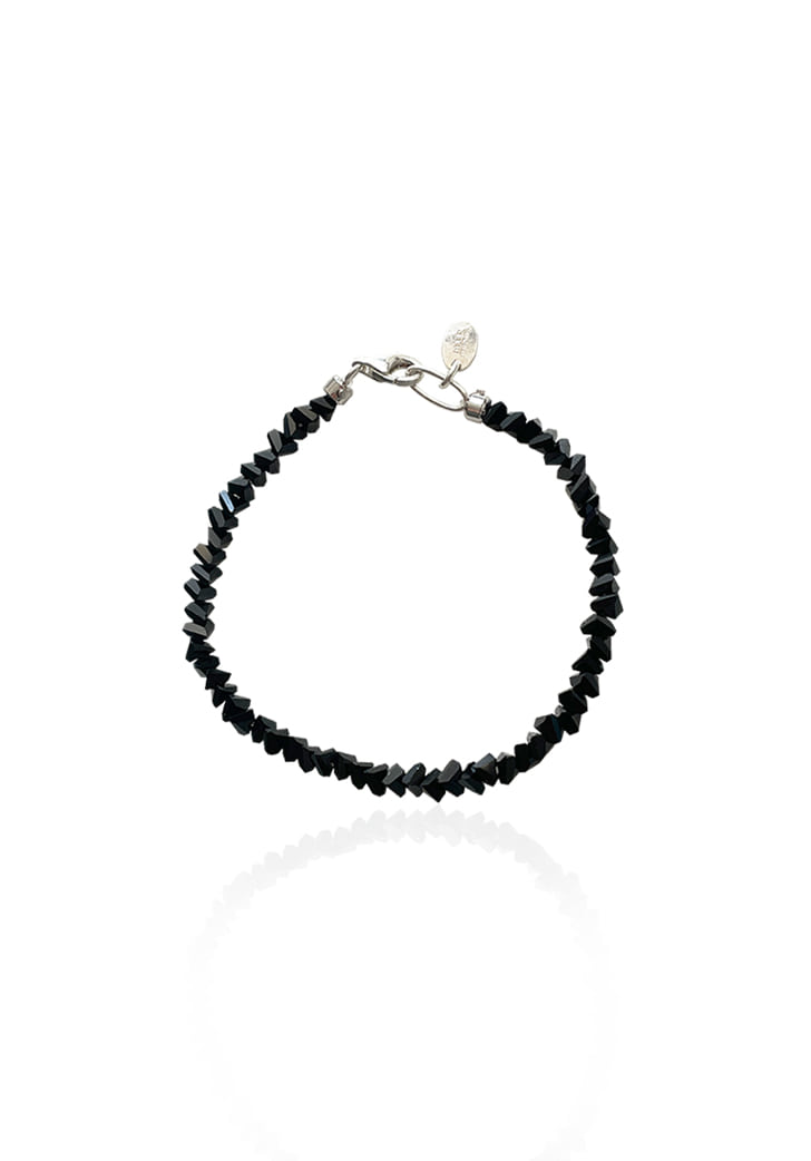 black crystal bracelet (Silver 925)