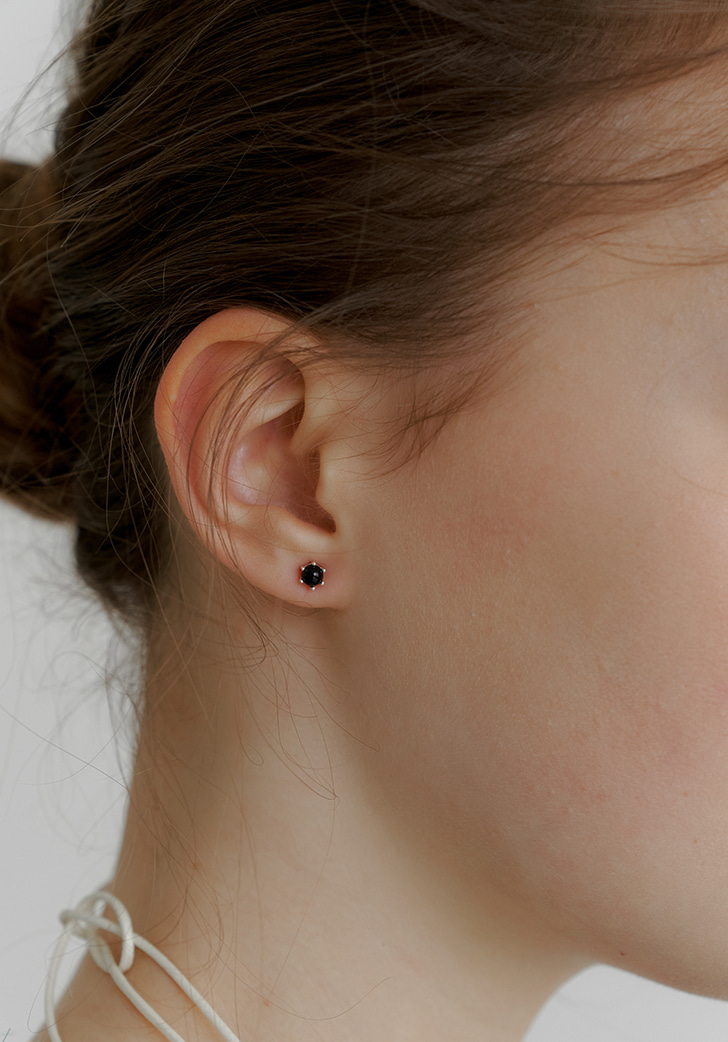 onyx earring (Silver 925)