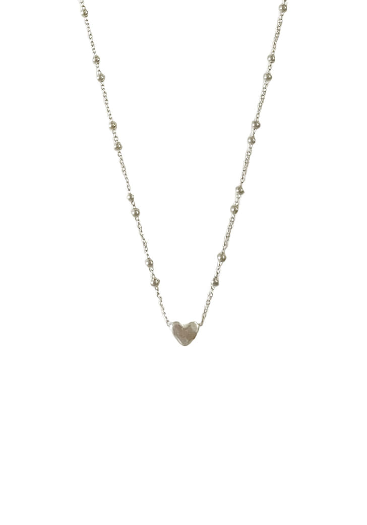 deep rose petit love necklace (Silver 925)