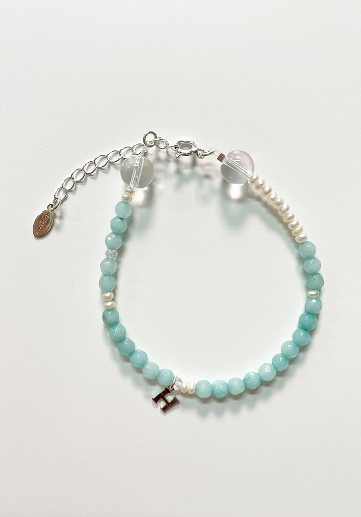 blue sea bracelet (silver 925)