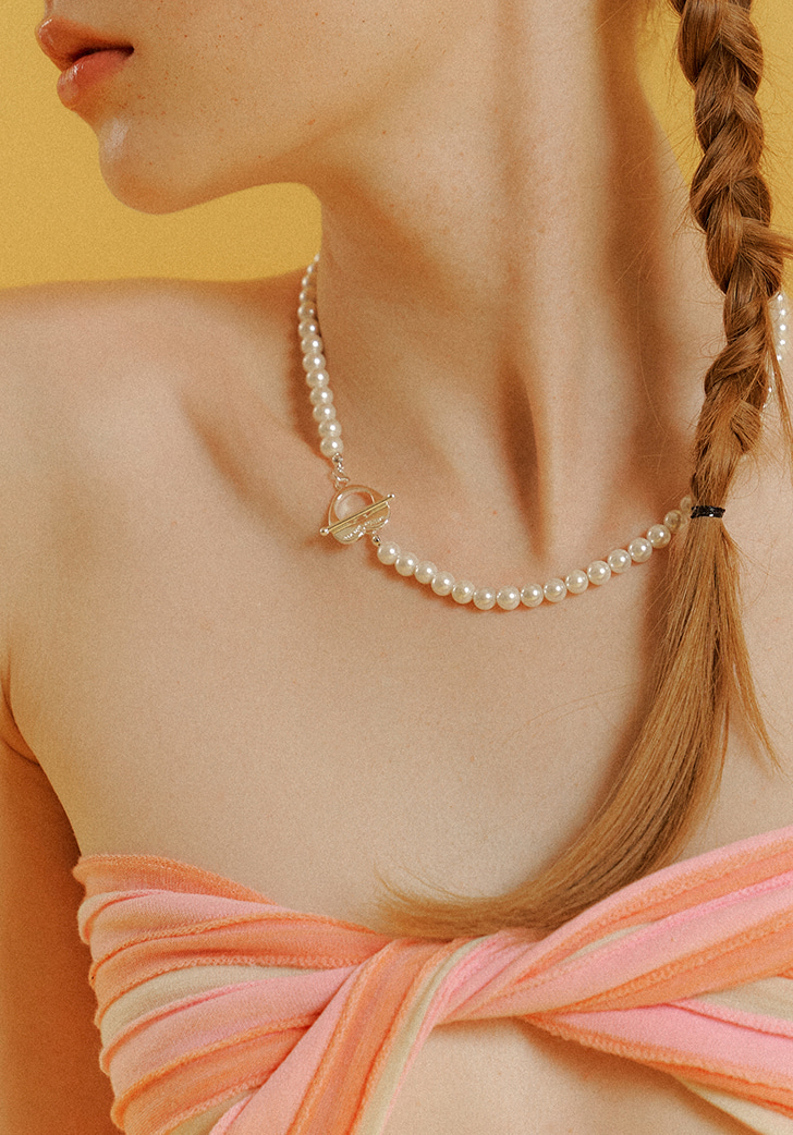 [예약배송] love deep toggle necklace