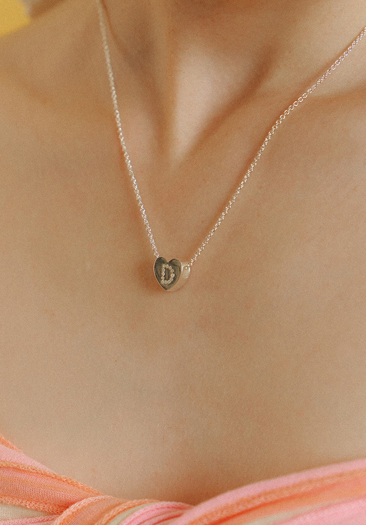[예약배송] love deep initial necklace