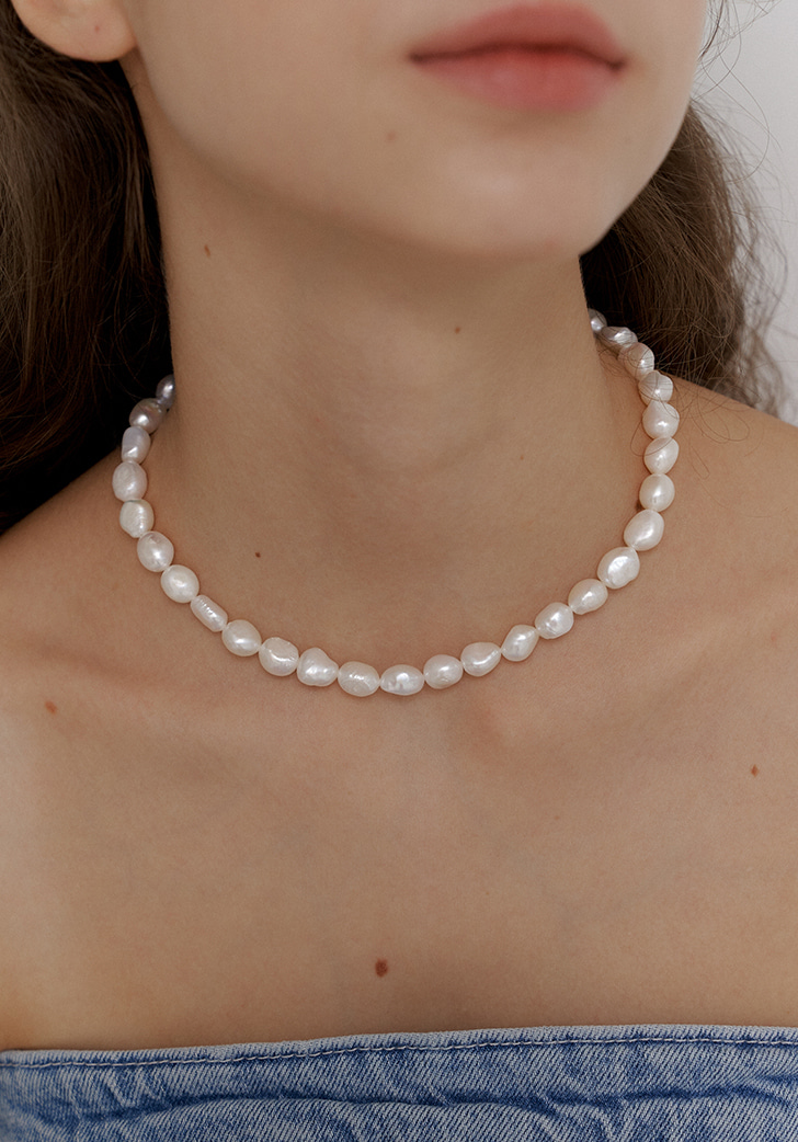 graceful pearl necklace (Silver 925)