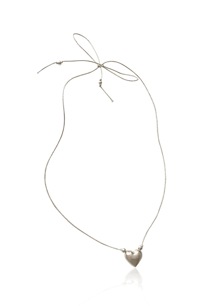 white big love strap necklace (Silver 925)
