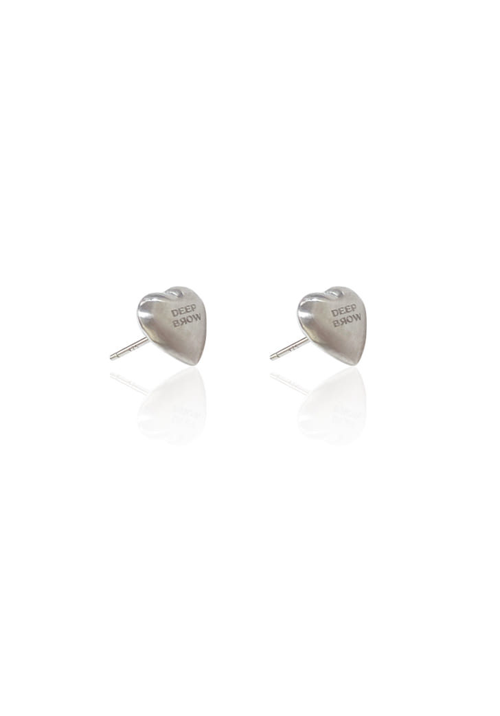 [EXCLUSIVE] white baby angel heart earring (Silver 925)