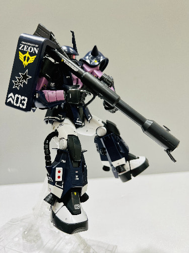 MG BLACK TRI STARS ZAKU HIGH MOBILITY WATER DECAL - DelpiDecal