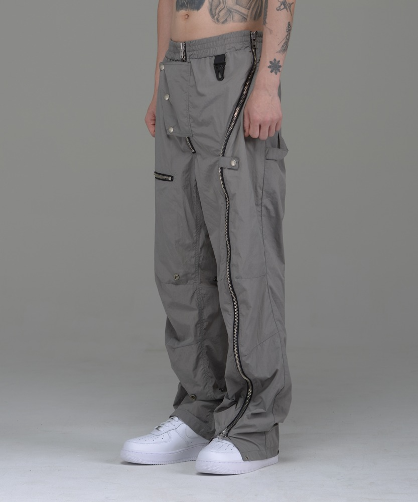 Own label brandNylon Curve Strap Pants Grey 0246
