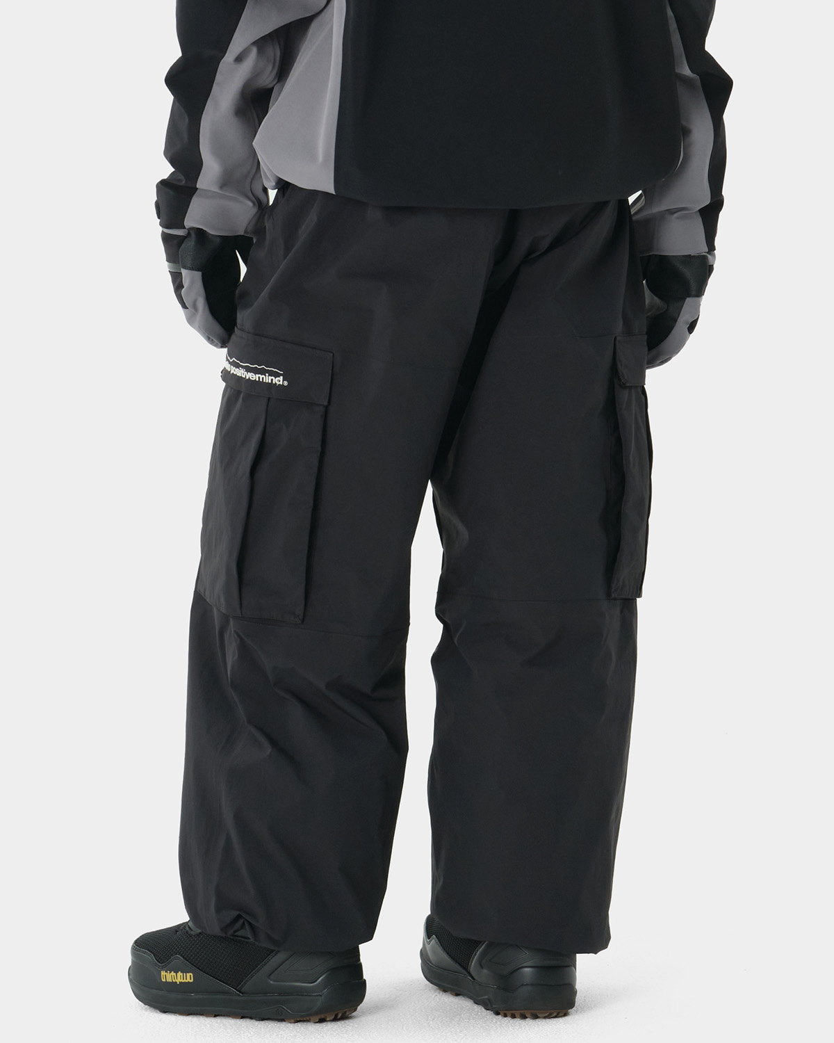 WIDE CARGO PANTS BLACK (Wide fit) - DIMITO