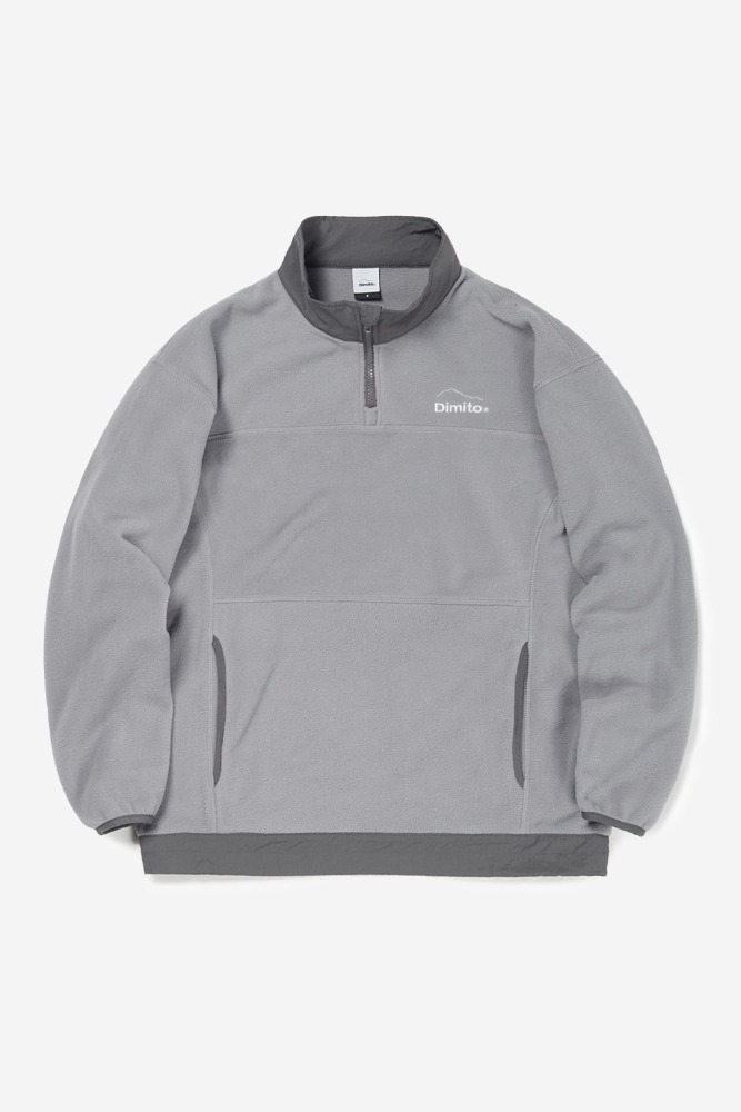 FLEECE MT ZIP SHIRTS GREY