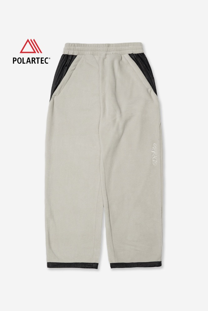 POLARTEC (PLAYBOY X DIMITO) FLEECE PANTS OATMEAL (Semi wide fit)