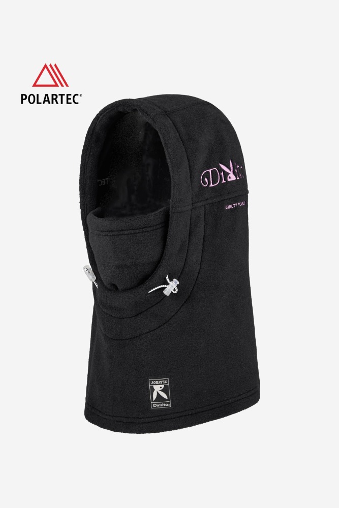 POLARTEC (PLAYBOY X DIMITO) FLEECE HOODWARMER BLACK