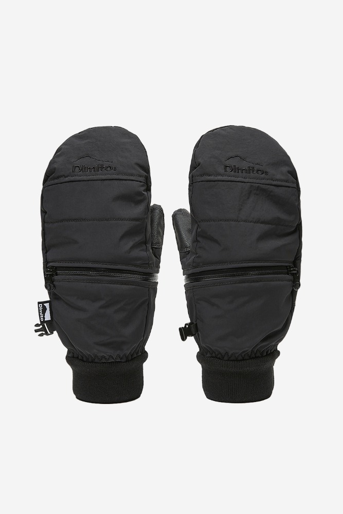 22 EASY ZIP MITTEN BLACK