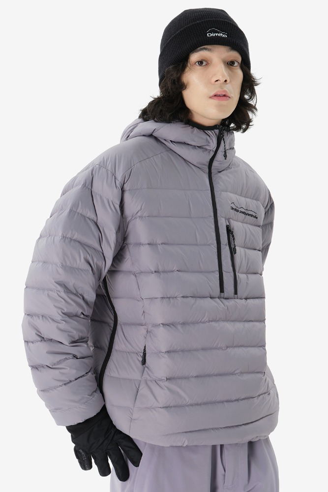 PULLOVER LIGHT DOWN JACKET PURPLE ASH