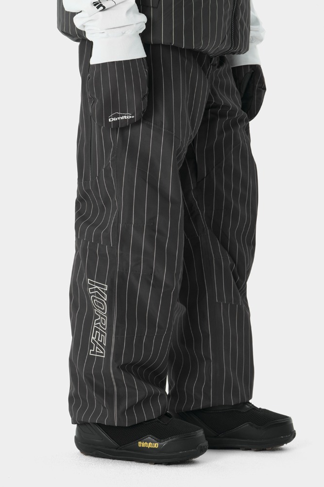 TEAM KOREA REPLICA 23 LEVEL 2L PANTS BLACK STRIPE (Standard fit) - DIMITO