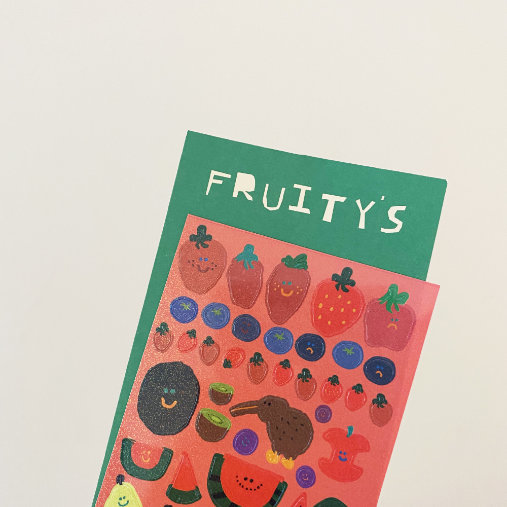 Fruity&#039;s Glitter Sticker