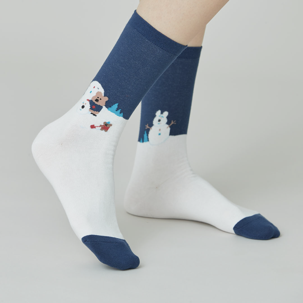 Snowman! Single Socks
