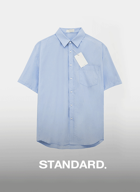 [STND] 코튼 세미오버 셔츠
