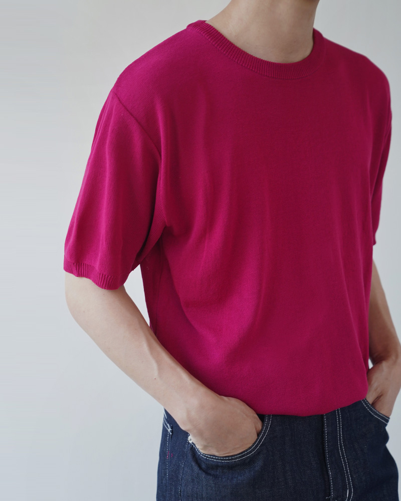 반팔 티셔츠 모델 착용 이미지-S1L37