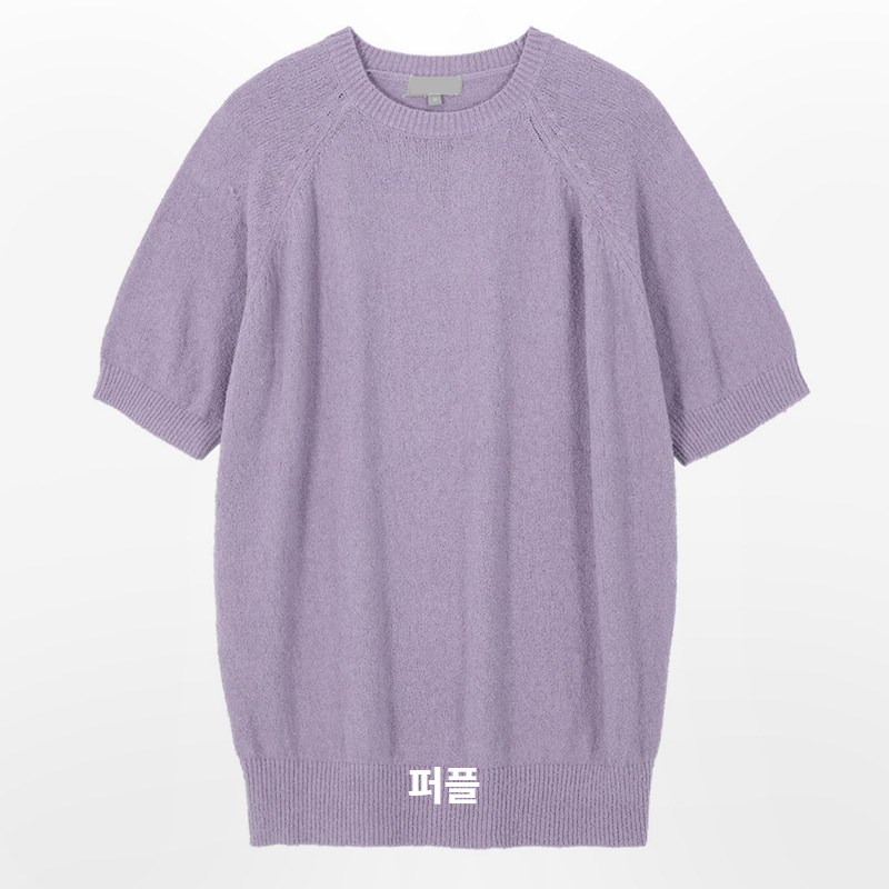 반팔 티셔츠 라벤더 색상 이미지-S253L1