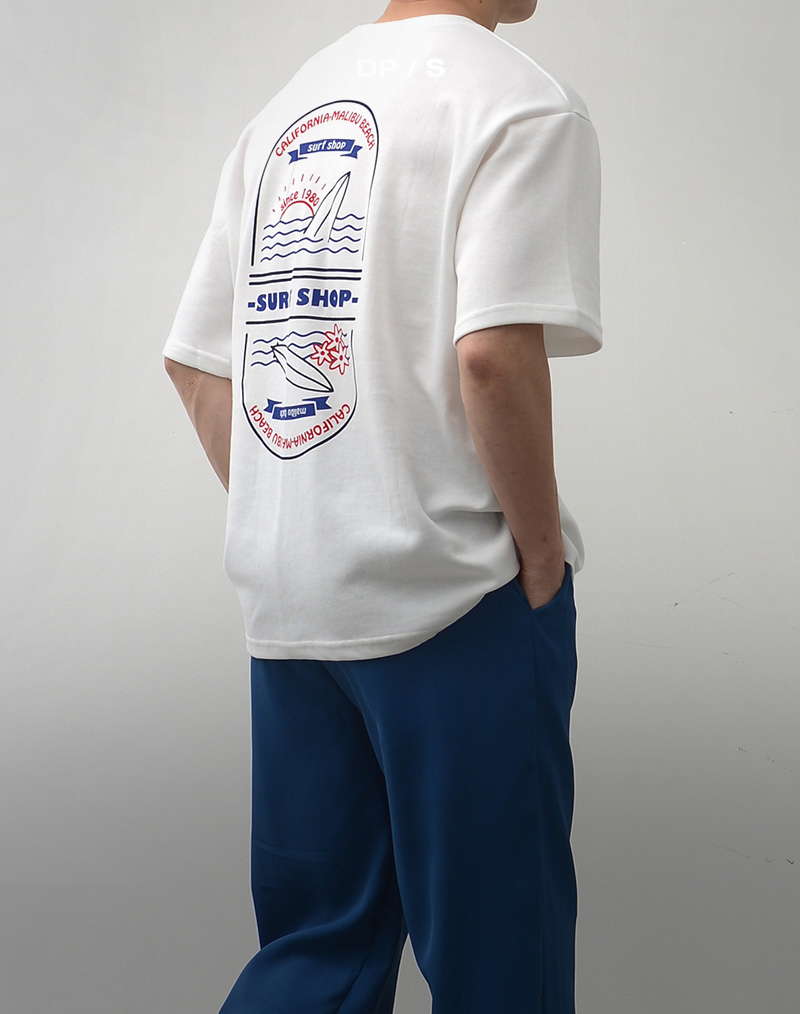 반팔 티셔츠 모델 착용 이미지-S272L2