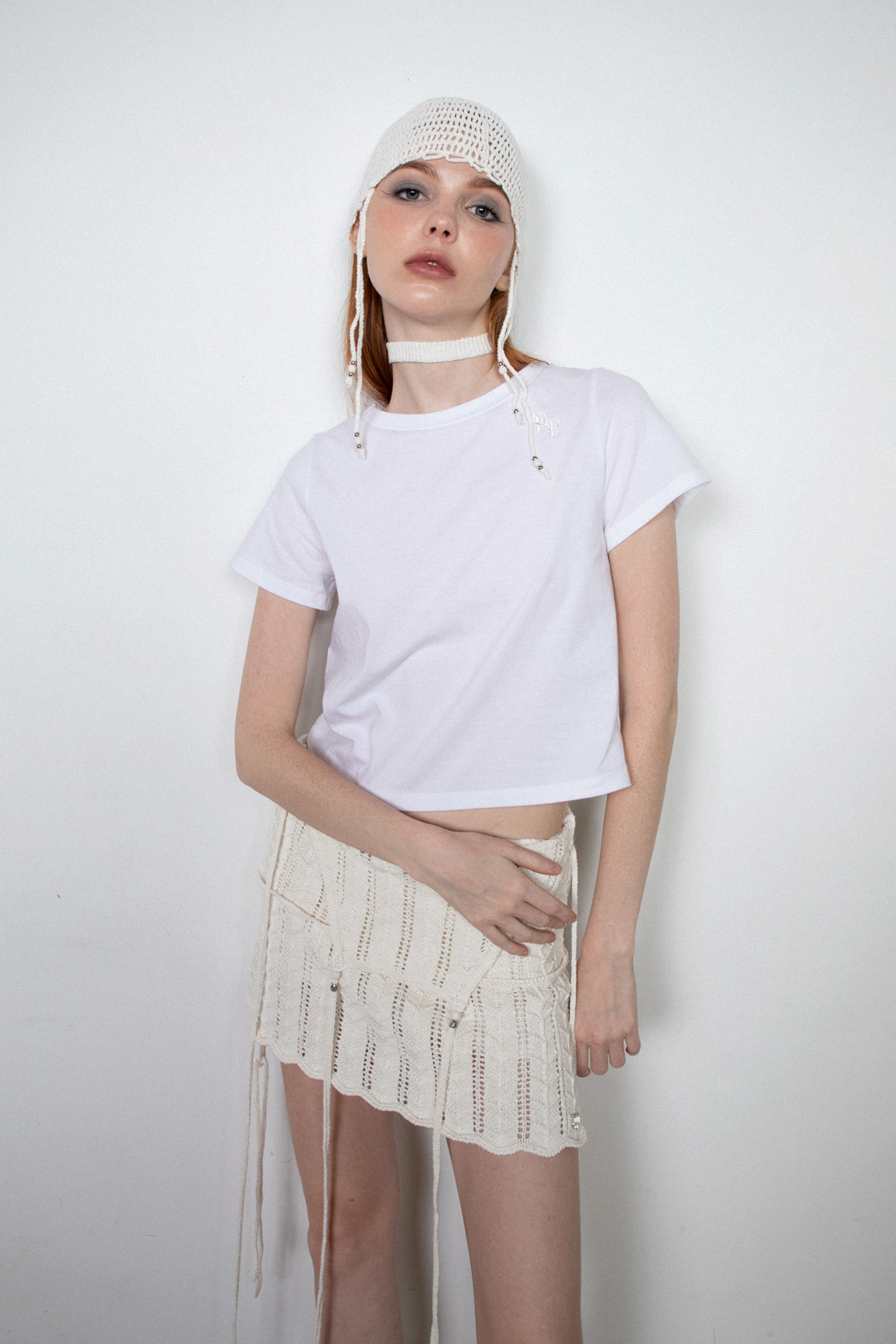 BASIC CROP TOP white [5.31 Pre-order delivery]