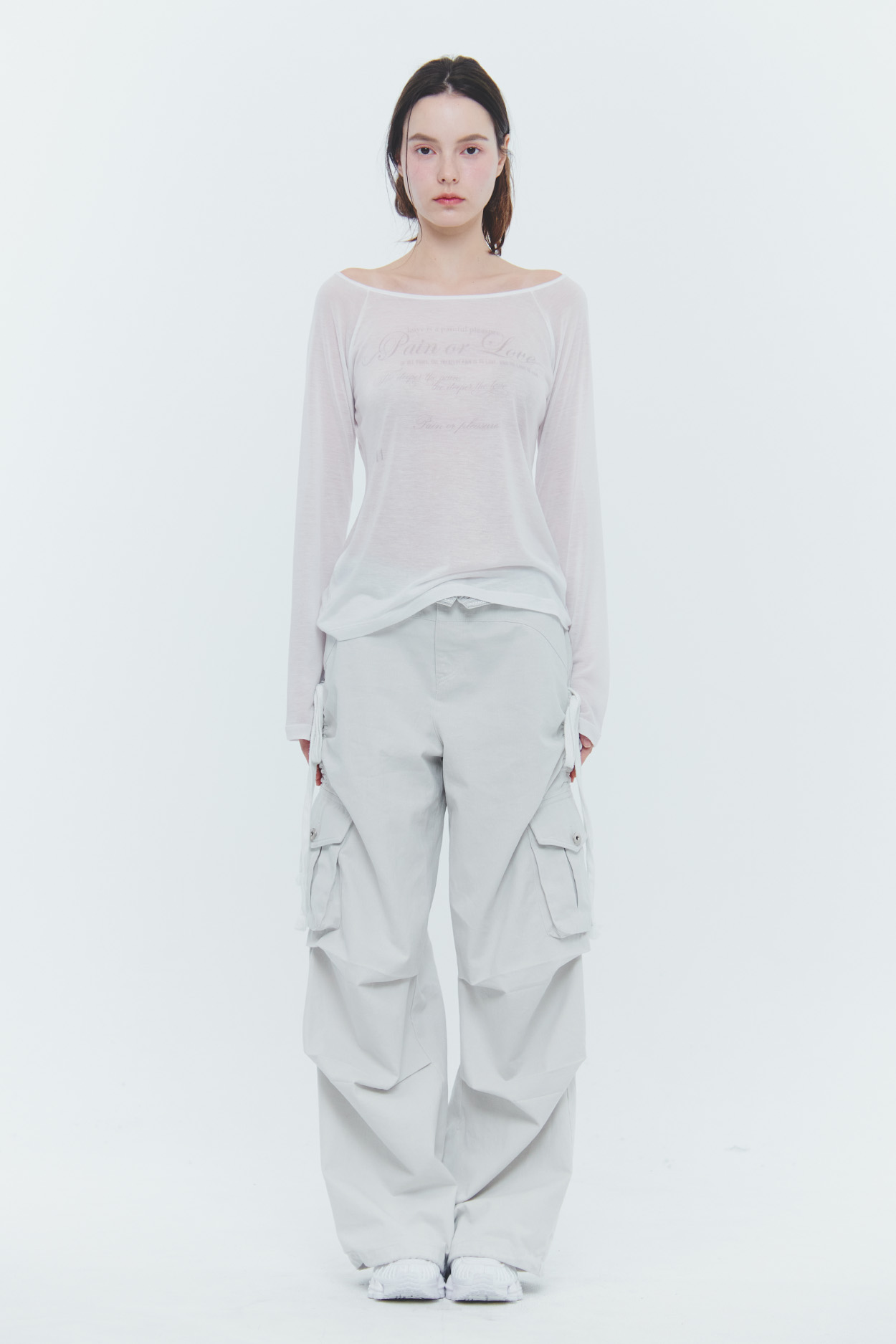 韓国人気【PAIN OR PLEASURE】SARA CARGO PANTS 全2色 PAIN OR PLEASURE | SARA CARGO PANTS
