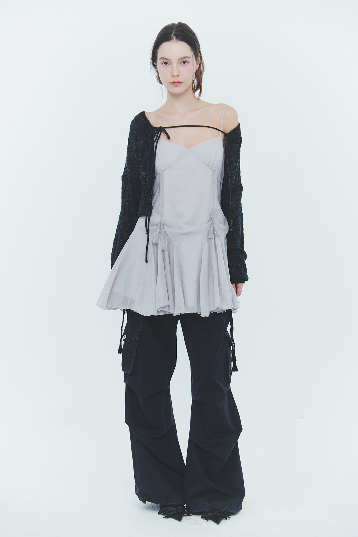 ARIEL LACE DRESS light grey - PAIN OR PLEASURE
