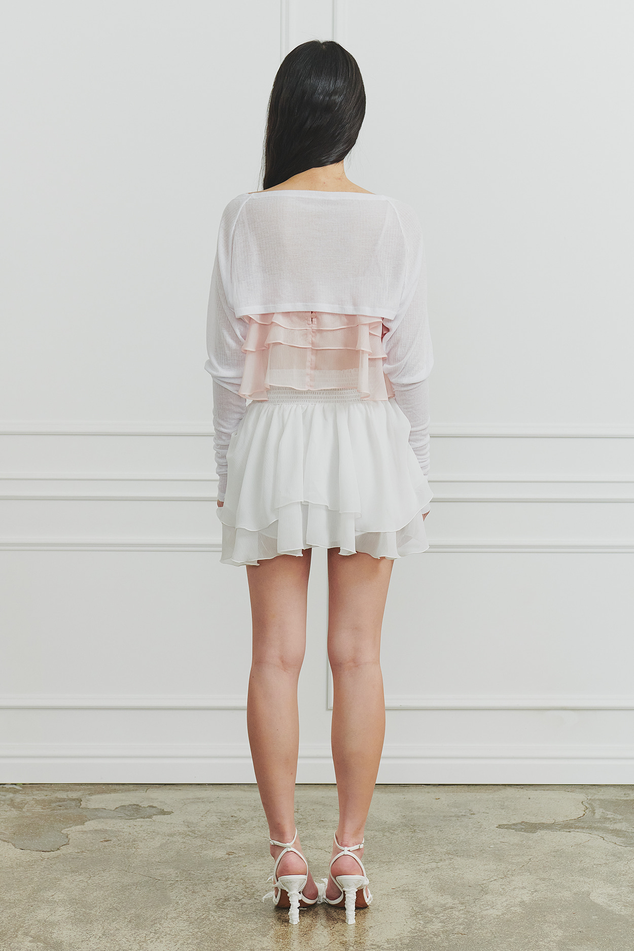 PAIN OR PLEASURE★韓国★人気★MAGNOLIA FRILL SKIRT /追跡あり PAIN OR PLEASURE | MAGNOLIA FRILL SKIRT