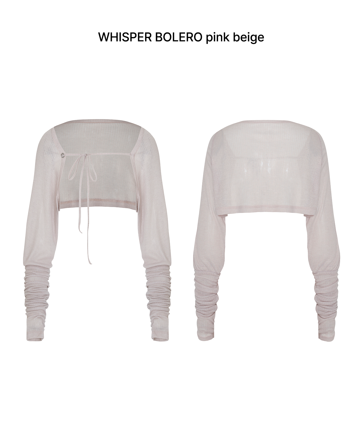 WHISPER BOLERO pink beige - PAIN OR PLEASURE