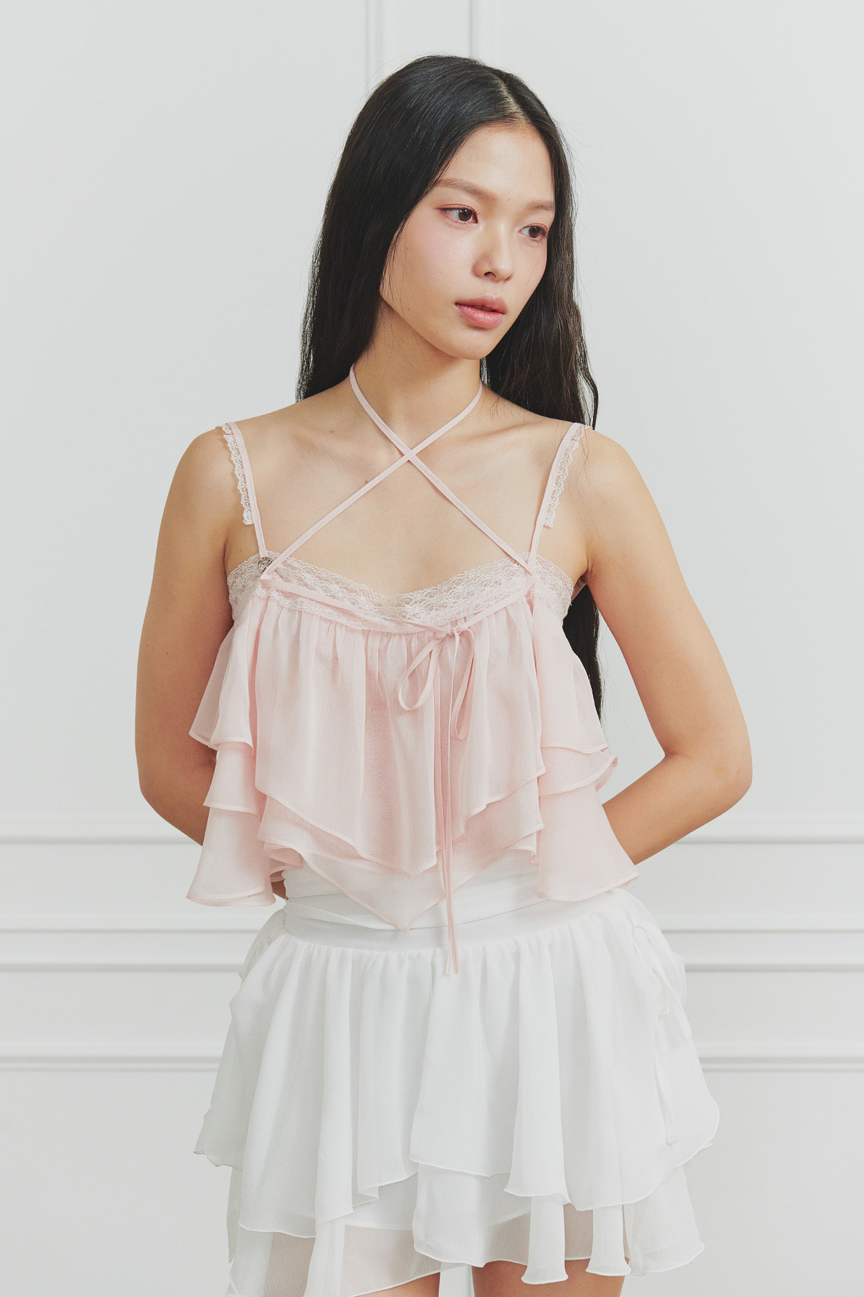 PAIN OR PLEASURE★韓国★人気★MAGNOLIA FRILL SKIRT /追跡あり PAIN OR PLEASURE | MAGNOLIA FRILL SKIRT