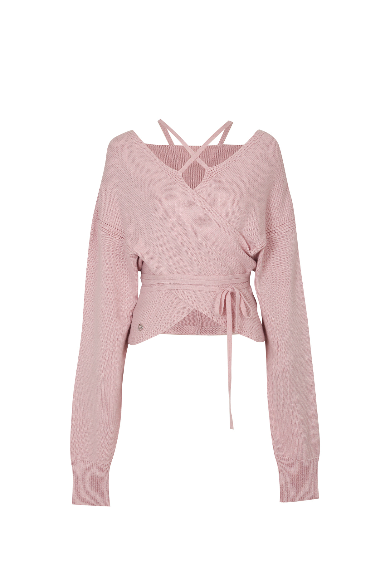 IRIS WRAP KNIT pink [9/22 pre-order delivery]