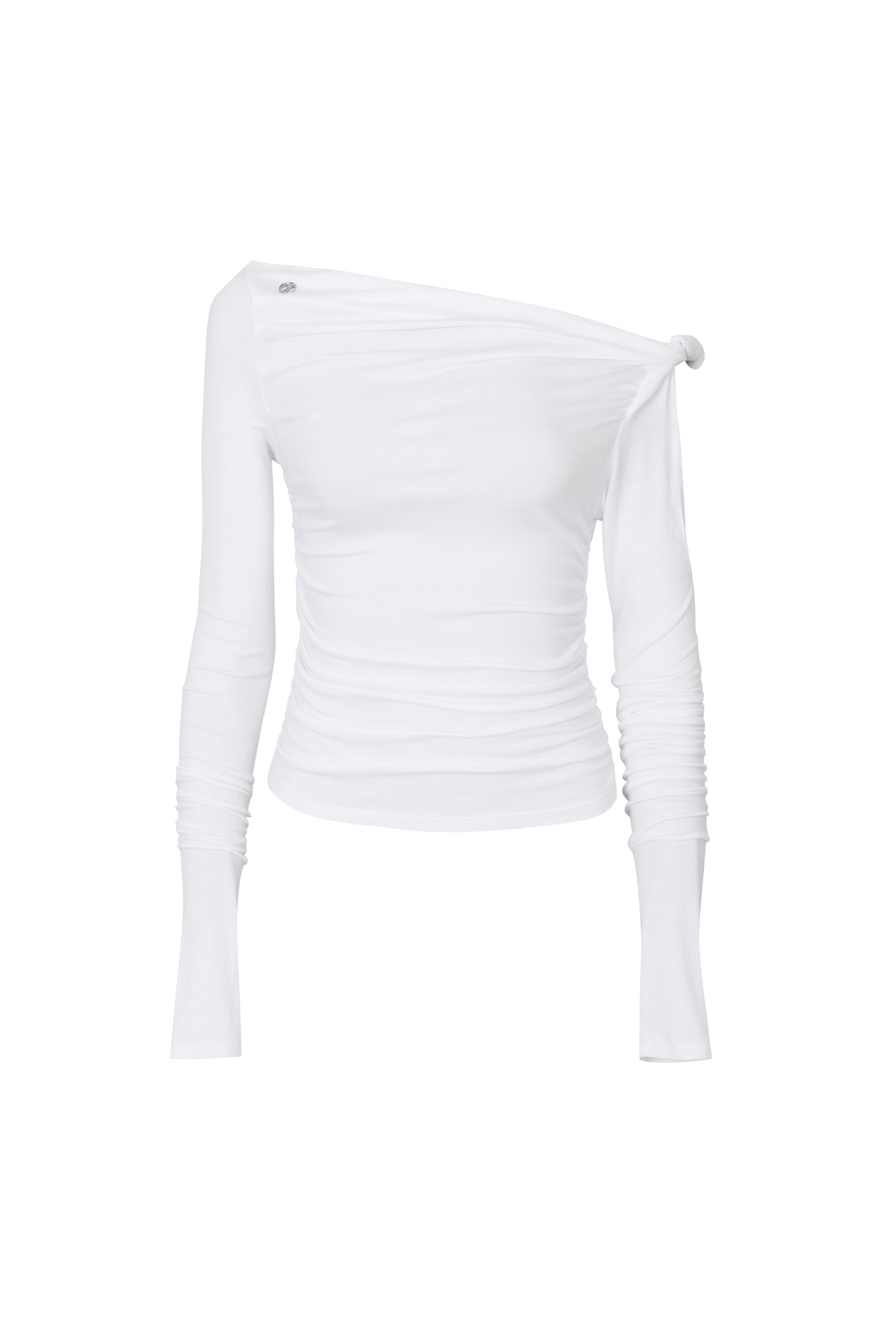 LYNN SHIRRING TOP white