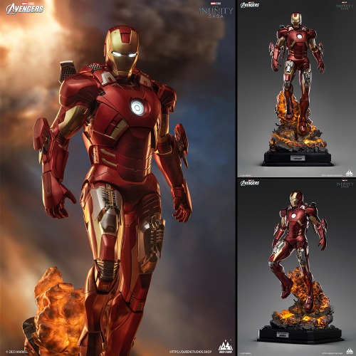 [QueenSTUDIOS] 마블 - 아이언맨 마크7 1/3 레귤러 에디션 스태츄[Marvel Iron Man Mark 7 1:3 scale Statue Regular Edition]