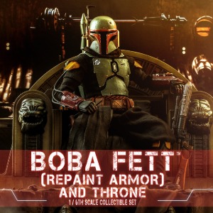 [HOTTOYS] 핫토이 TMS056 스타워즈 : 만달로리안 - 보바펫 (리페인트 아머)와 왕좌 세트 [Star Wars : The Mandalorian - Boba Fett(Repaint Armor) and Throne Collectible Set] 1/6 액션피규어