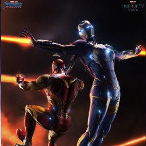 [QueenSTUDIOS] 퀸스튜디오 마블 어벤져스 : 엔드게임 아이언맨 마크85 + 마크49 레스큐 아머 1:4 스태츄 합본 [Marvle Avengers : End Game Iron Man Mark85 + Mark49 Rescue Armor 1:4 Statue Set]