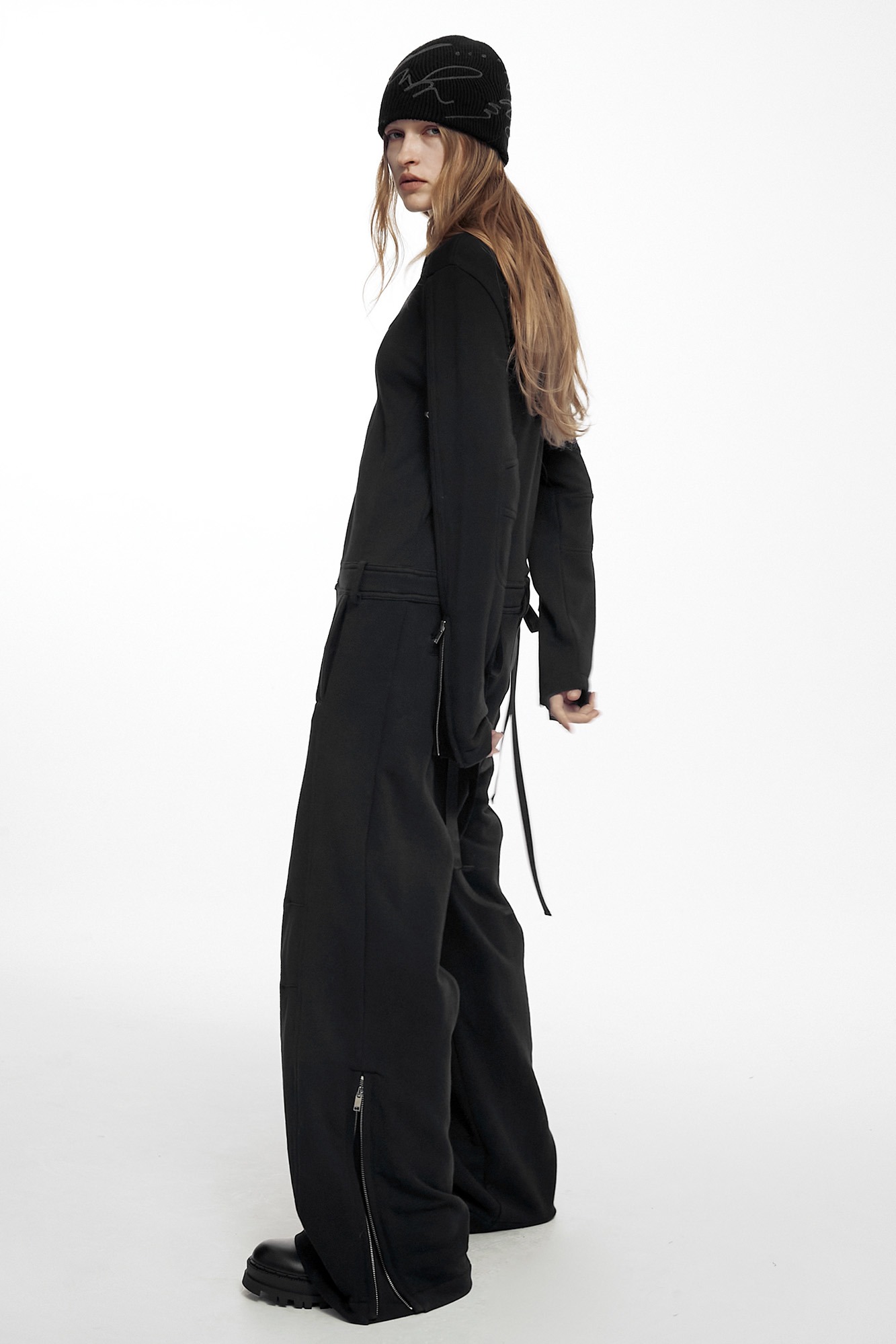 INFORMAL DART JUMPSUIT BLACK