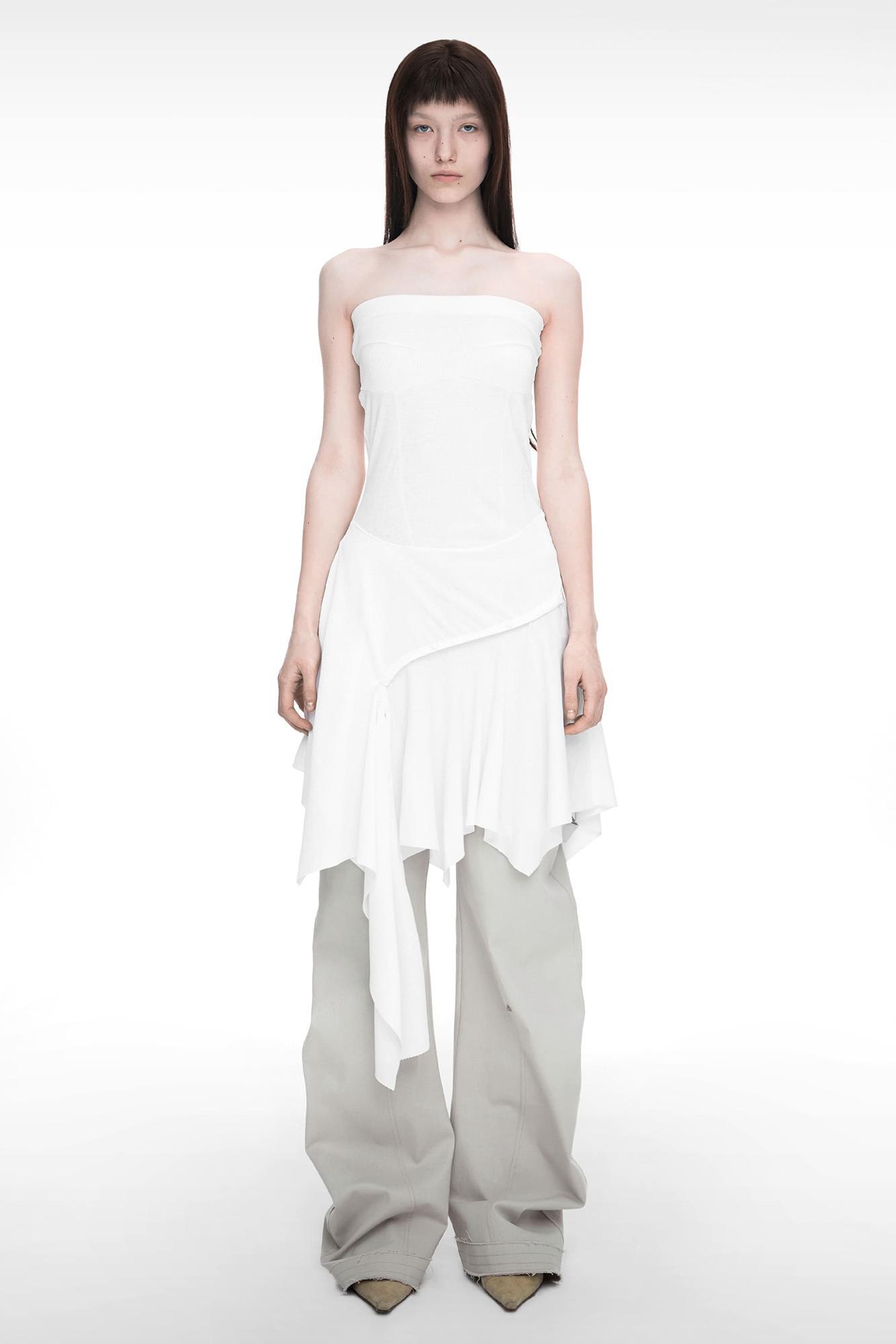 【NACHE】25ss BUSTIER LAYERED DRESS BUSTIER LAYERED DRESS IVORY - NACHE