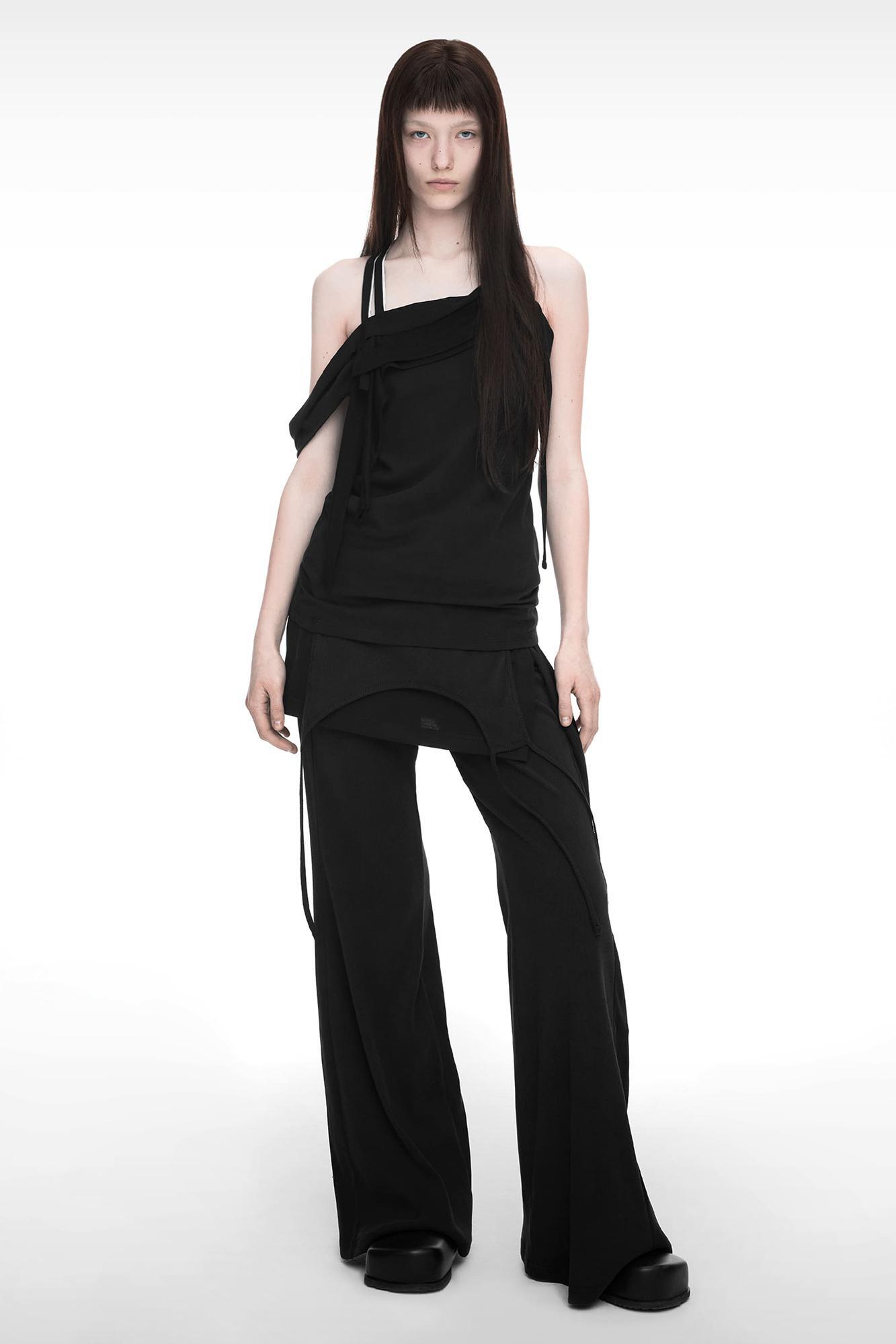 【NACHE】25ss MIXED LAYERED SKIRT PANTS MUSINSA | NACHE MIXED LAYERED SKIRT PANTS DUSTY PINK