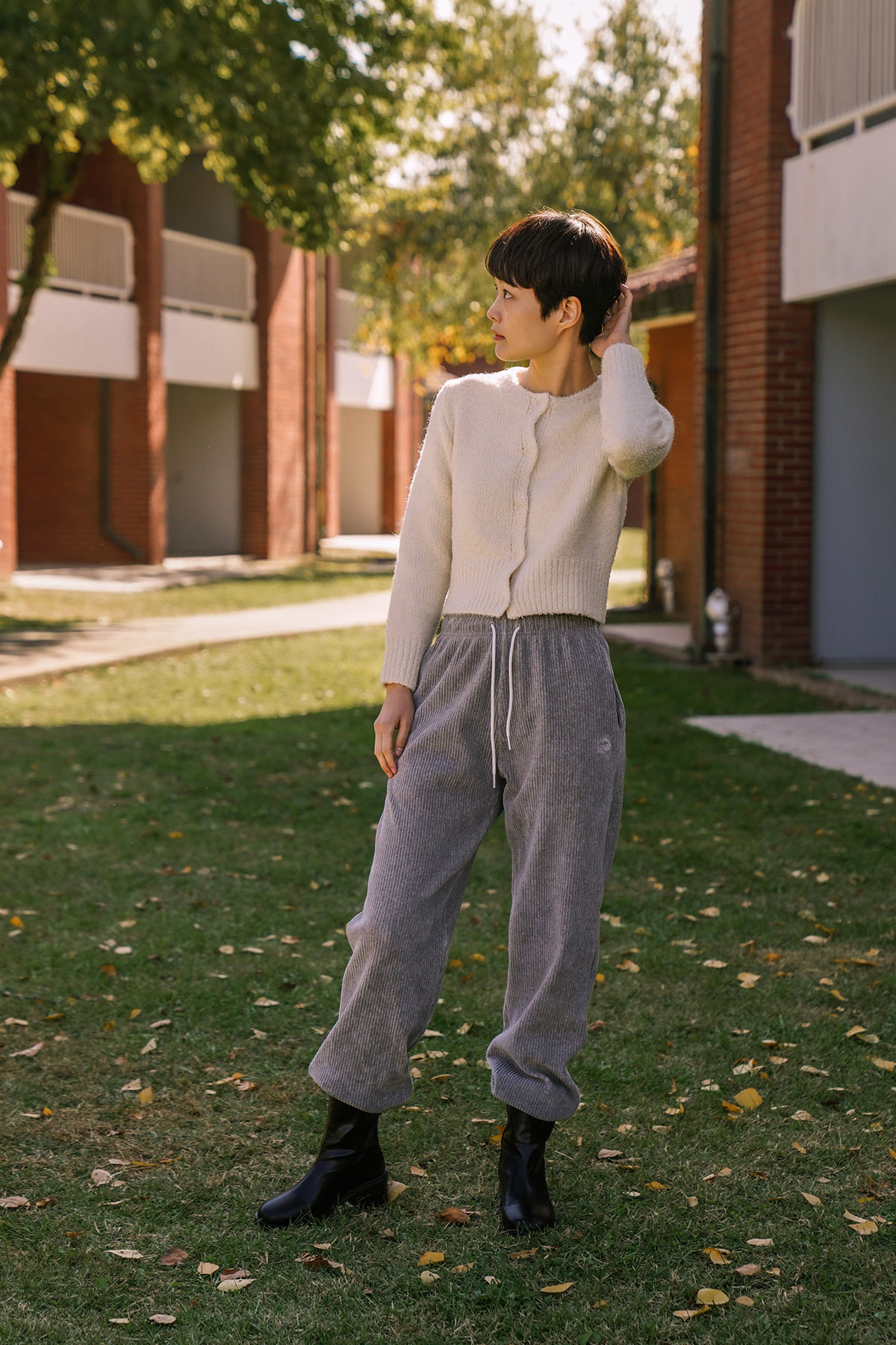 FOR HER. VELOUR JOGGER PANTS IVORY,MELON,GRAY (4차 진행)
