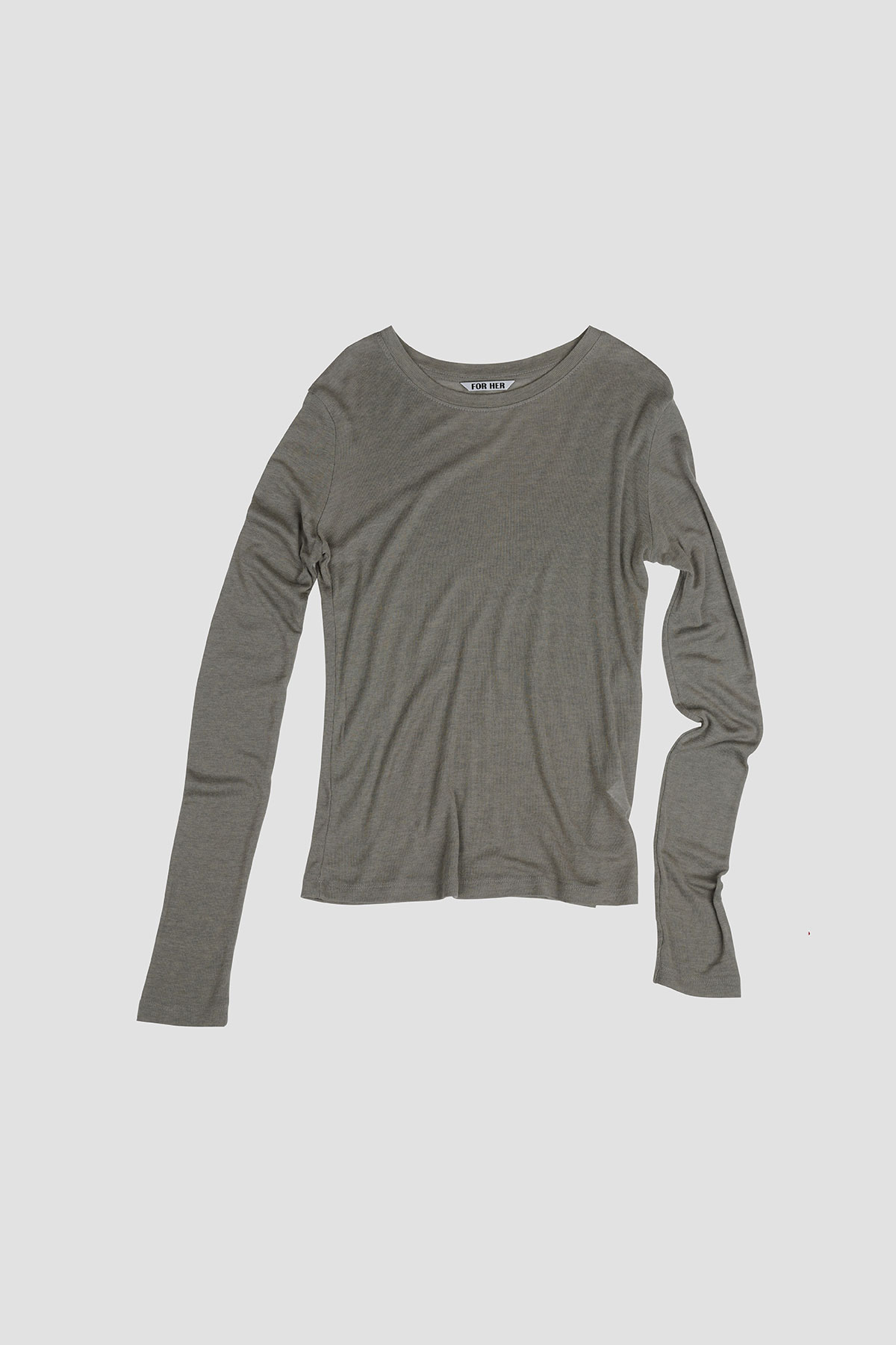 FOR HER SOFT LONG SLEEVE TOP (CHARCOAL) 13차 2/11 예약배송