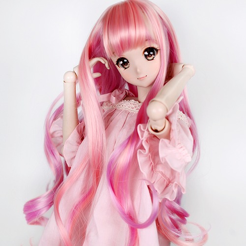 BJD wig WM-026 (Coral Pink)