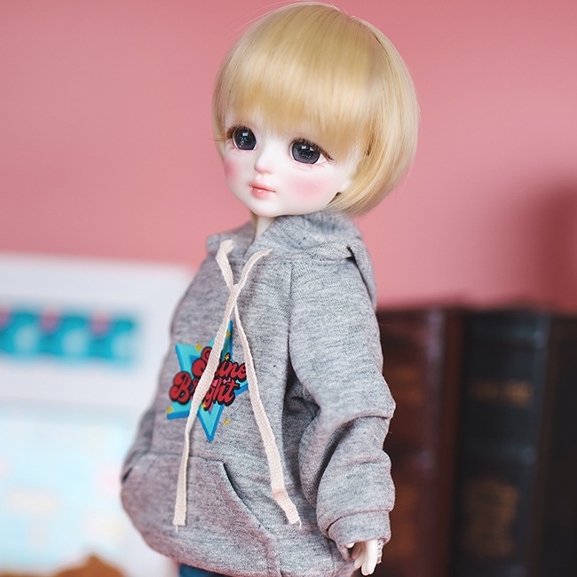 gray hoodie pants set for 1/6