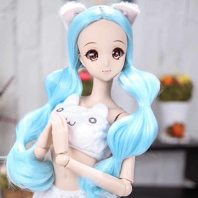 white cat costume set for 1/3
