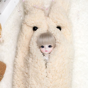 Doll Storage Pouch Cute Bunny for 1/6 USD - DOLLSN,DD,BJD TOTAL SHOP