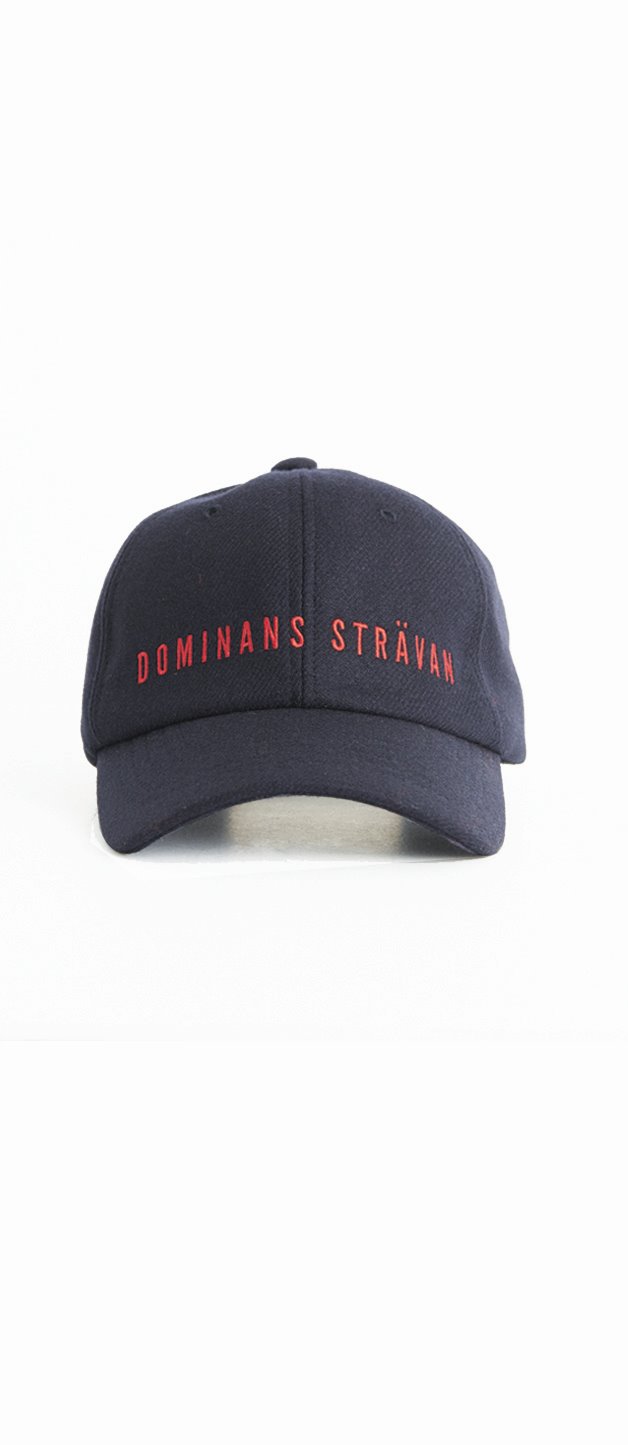 LOGO EMBROIDERED WOOL CAP-NAVY
